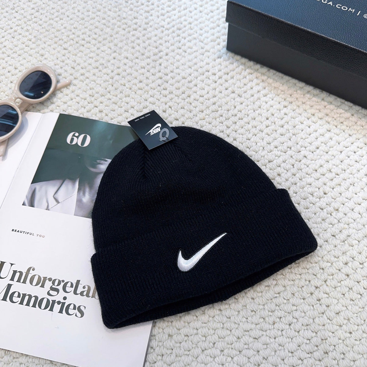 NK Knit Beanie in black
