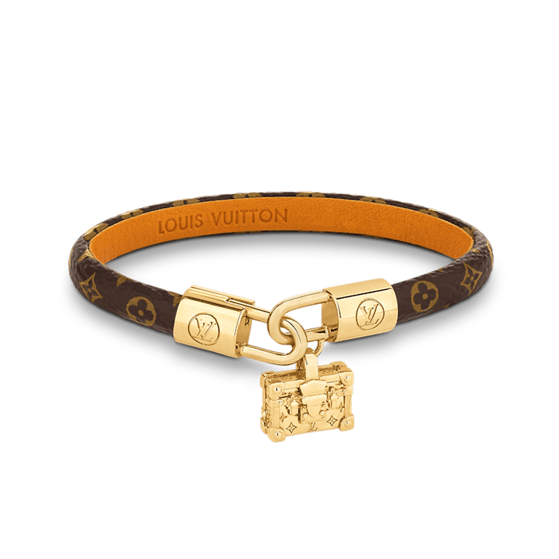 18K Louis Vuitton Petite Malle Charm Bracelet