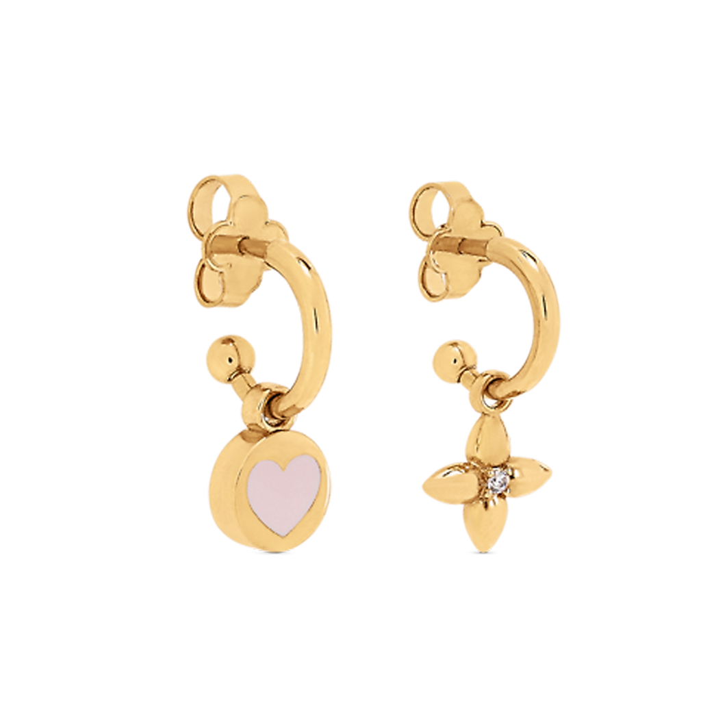 18K Louis Vuitton Iconic Heart Earrings