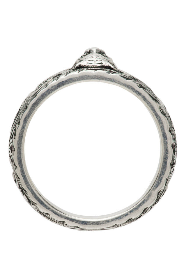 Double Gucci Feline Head Ring