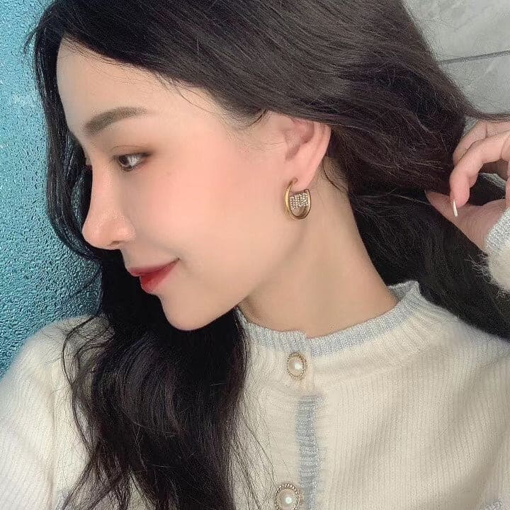 18K Dior 30 Montaigne Hoop Earrings