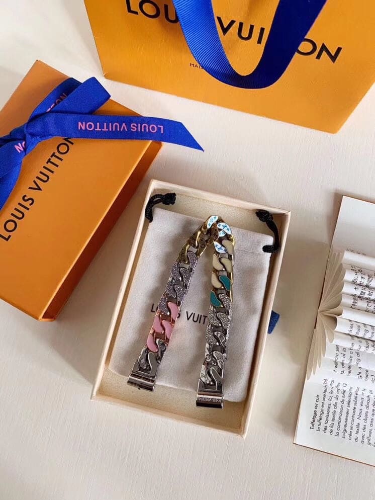 18K Louis Vuitton Monochain Soapy Bracelet