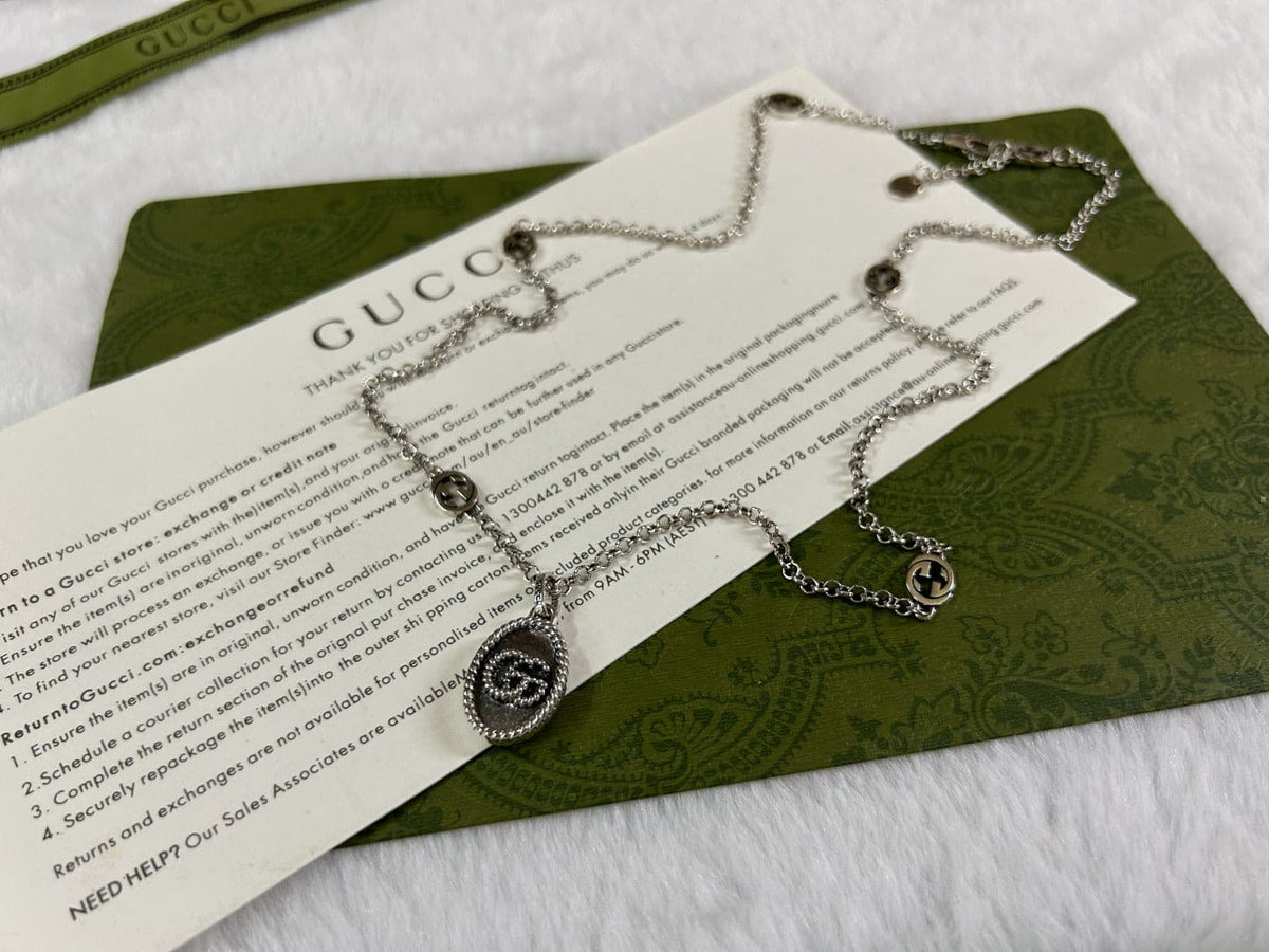 Double Gucci Pendant Necklace