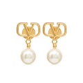 18K Valentino Pearl Earrings