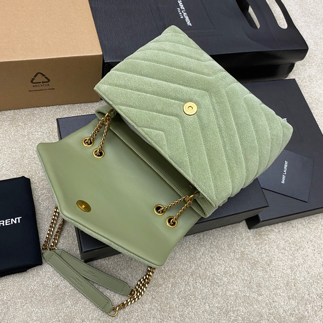 Soft sage suede crossbody 688019190