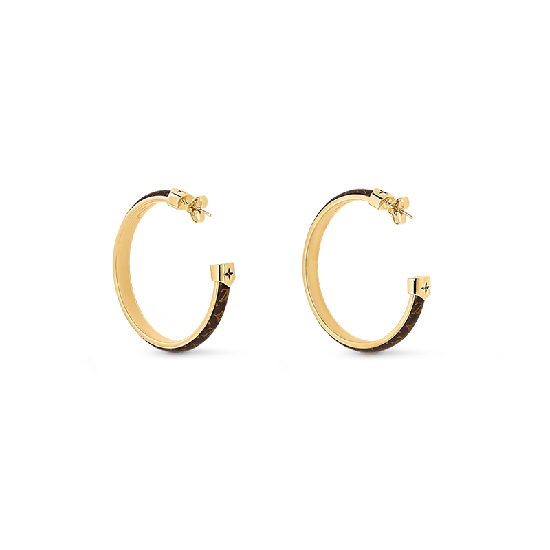 18K Louis Vuitton Signature Earrings