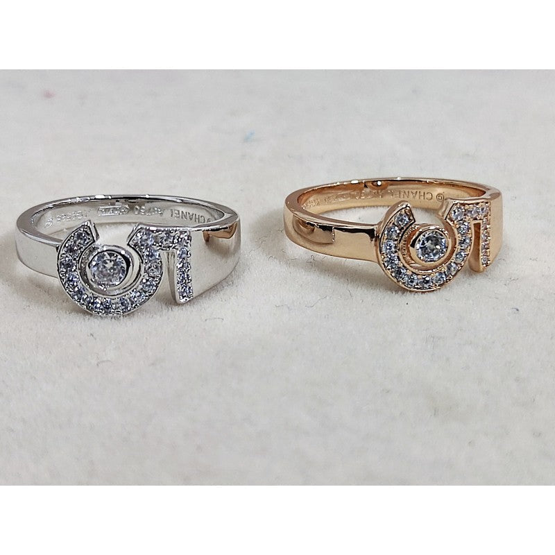 18K  Chanel No.5 Diamond Ring