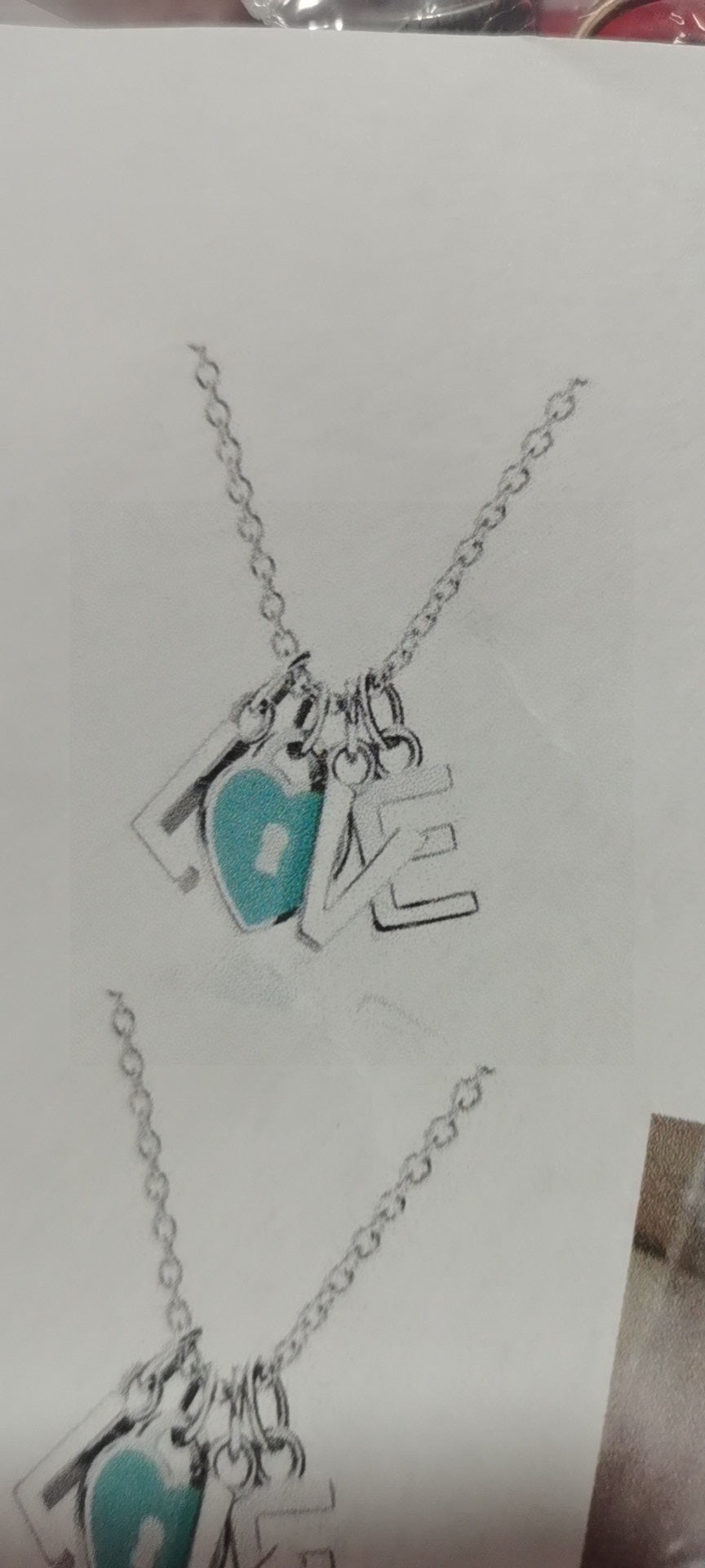 18K Tiffany Love Chain Necklace