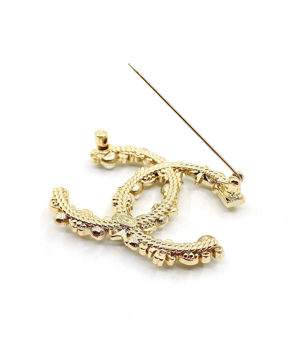 18K  Chanel Pearls Brooch
