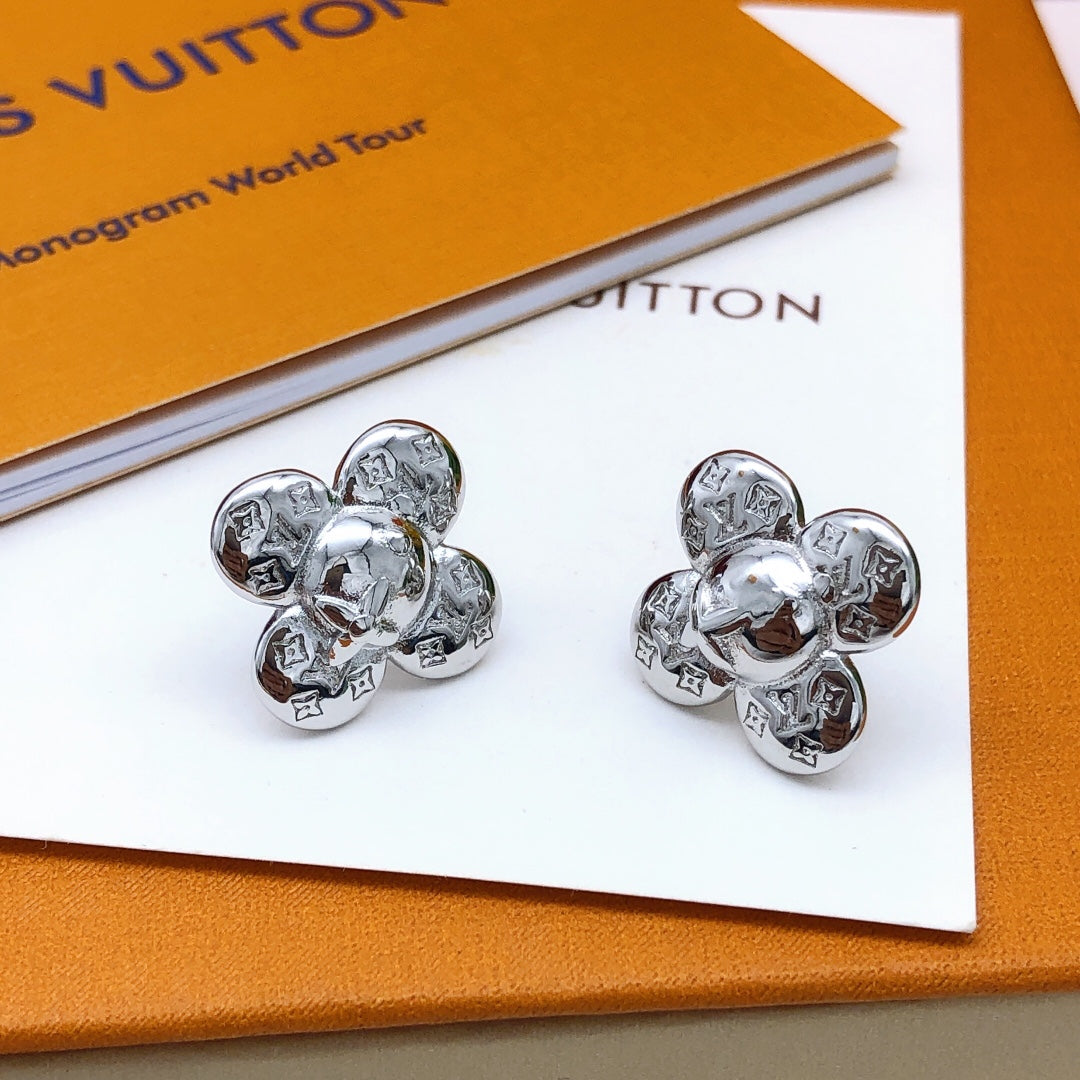 18K Louis Vuitton Vivienne Earrings