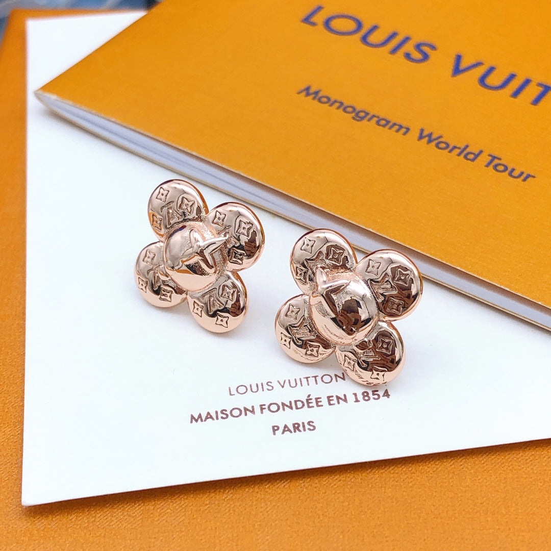 18K Louis Vuitton Vivienne Earrings