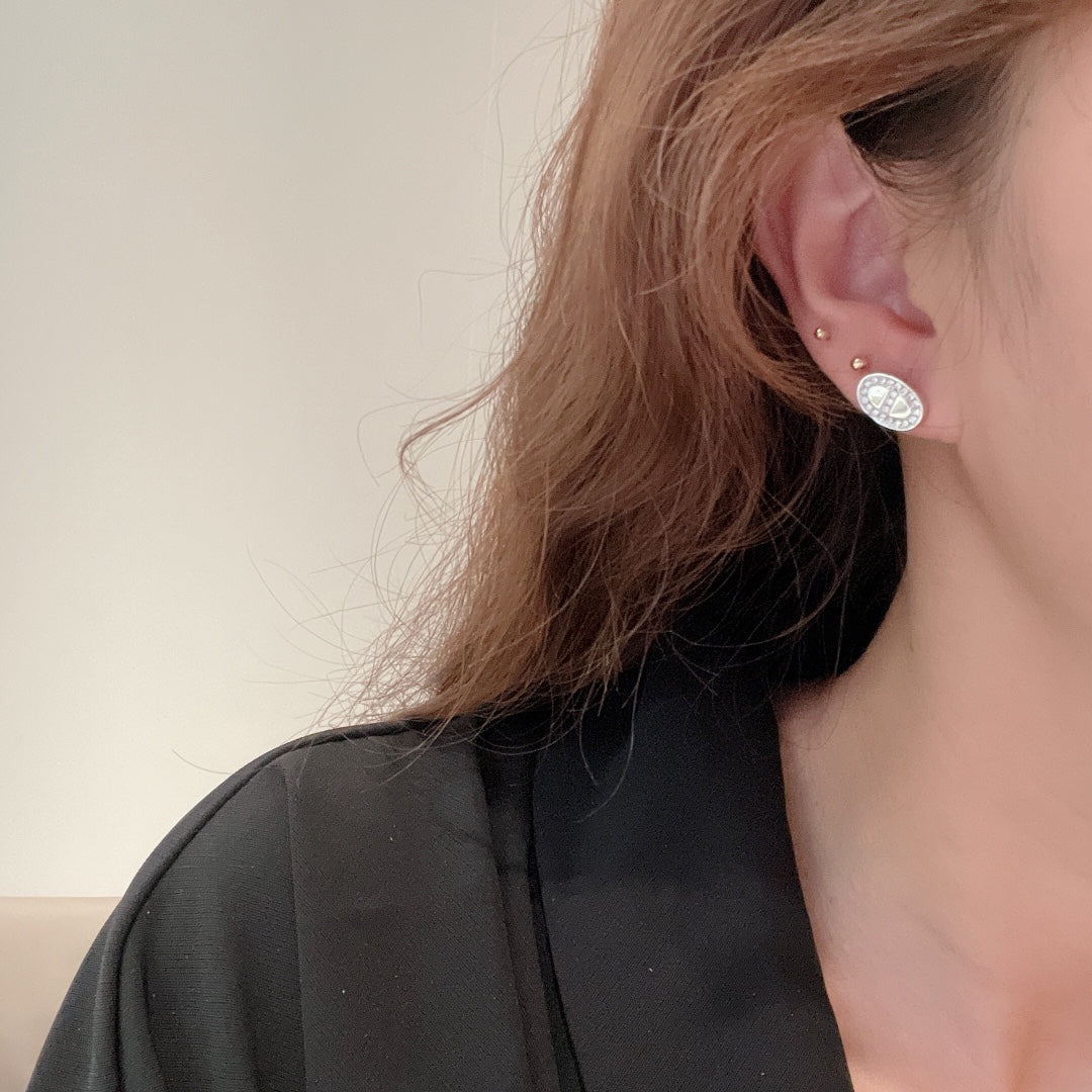 18K Mini Farandole Diamond Hermes Earrings