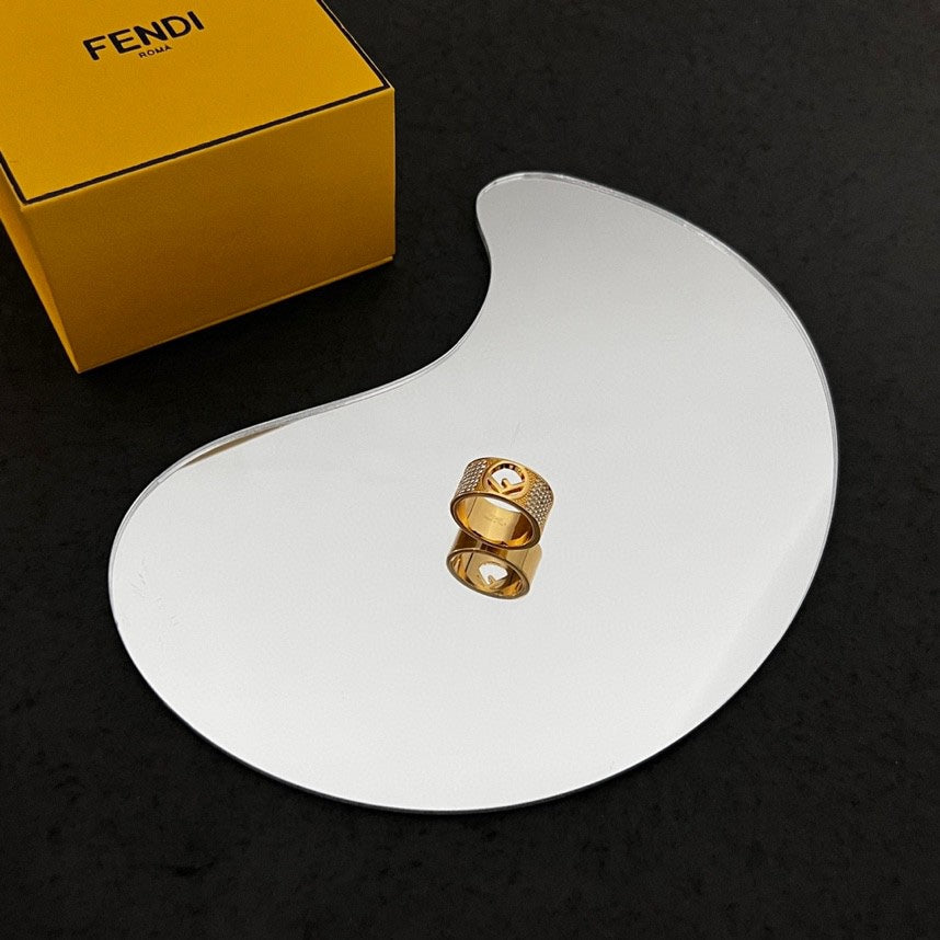 18K Fendi Is Wide Ring