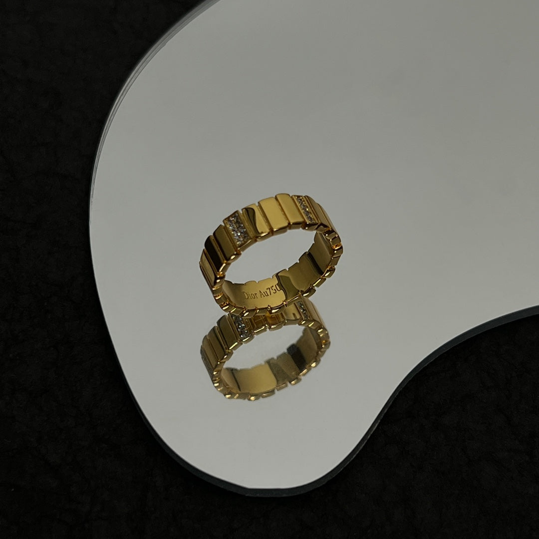 18K Dior Gem Diamond Ring