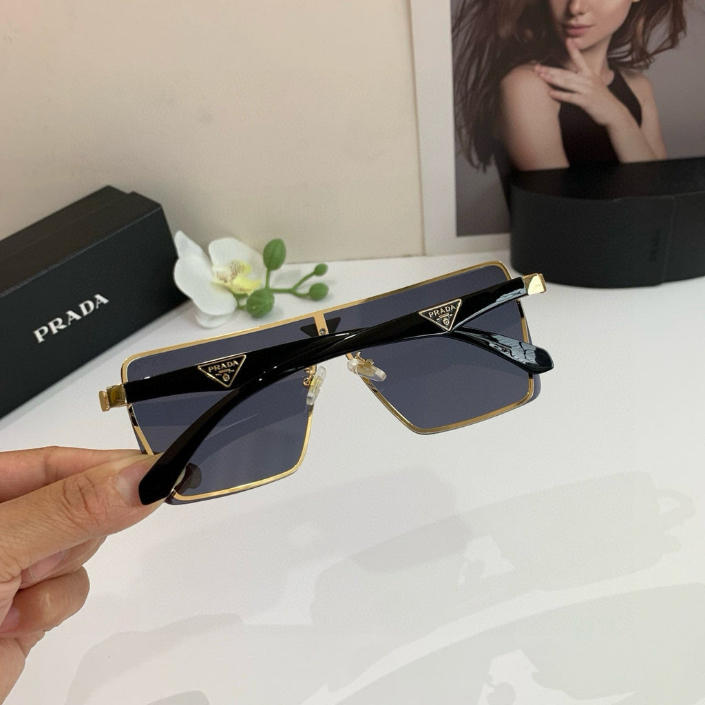 Shield-Style Luxury Sunglasses