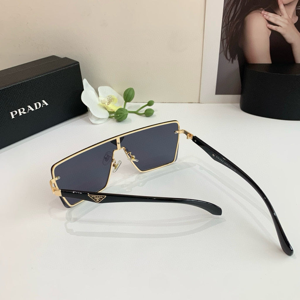 Shield-Style Luxury Sunglasses