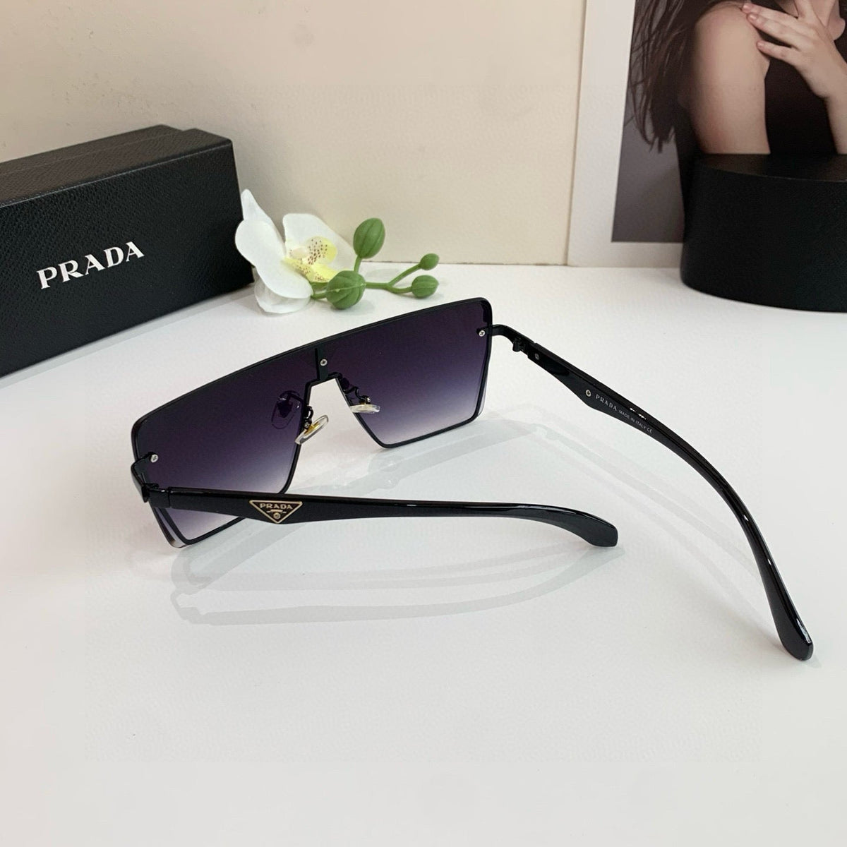 Shield-Style Luxury Sunglasses